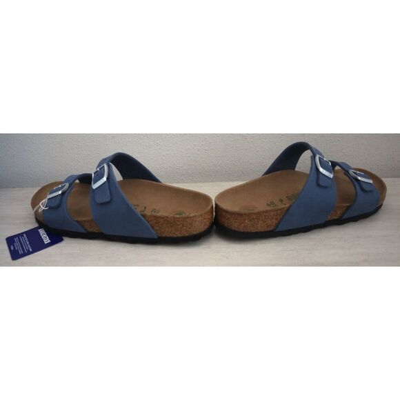 Birkenstock Women's 9 Men's 7 Elemental Blue Vegan Leather Sydney Sandals - Picture 13 of 14